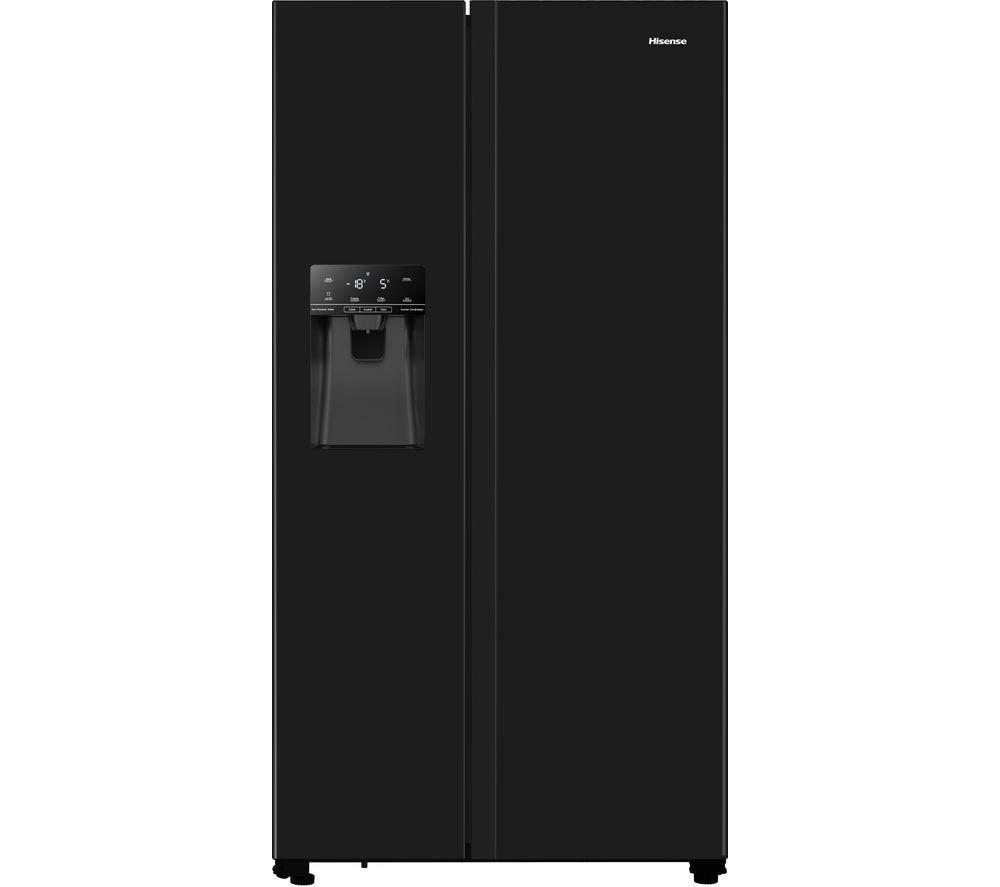 HISENSE RS694N4TBF American-Style Fridge Freezer - Black