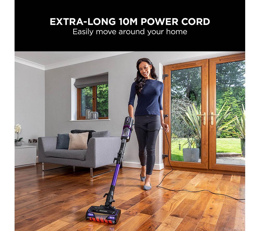 SHARK Anti Hair Wrap HZ500UK Bagless Vacuum Cleaner - Charcoal Grey & Purple image number 6 of 8