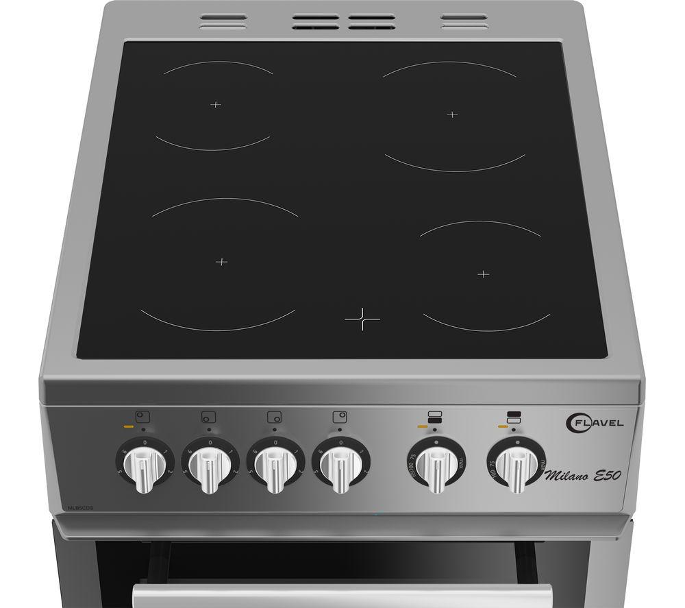 FLAVEL MLB7CDS 50 cm Electric Ceramic Cooker - Silver image number 4 of 7