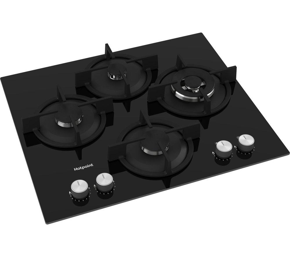 Buy HOTPOINT Flame Control HGS 62S BK 60 cm Gas Hob Black Currys