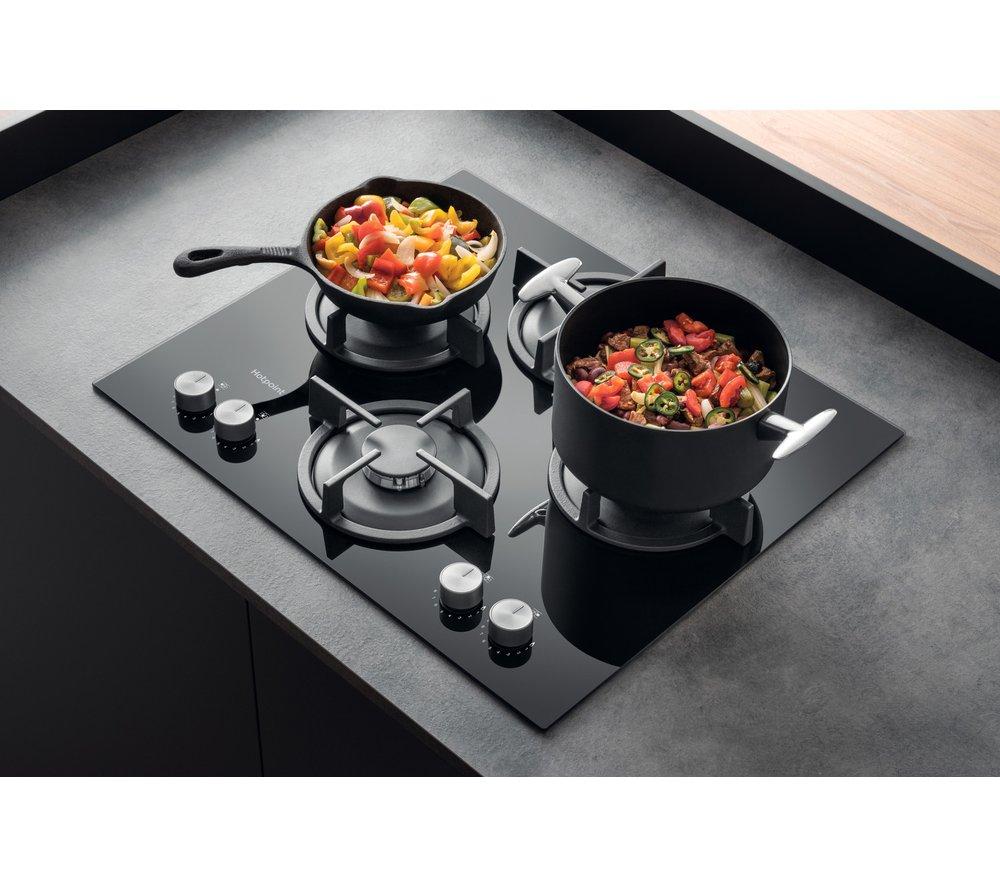 HOTPOINT Flame Control HGS 62S/BK 60 cm Gas Hob - Black image number 10 of 18