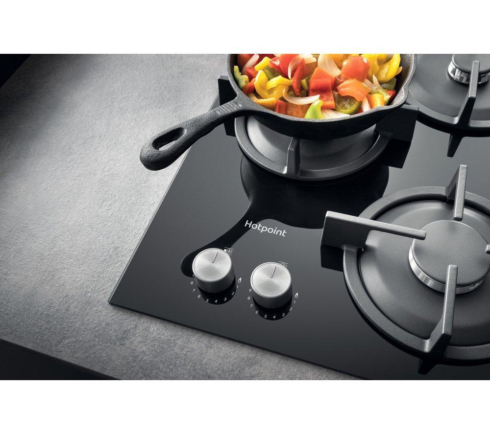 HOTPOINT Flame Control HGS 62S/BK 60 cm Gas Hob - Black image number 13 of 18