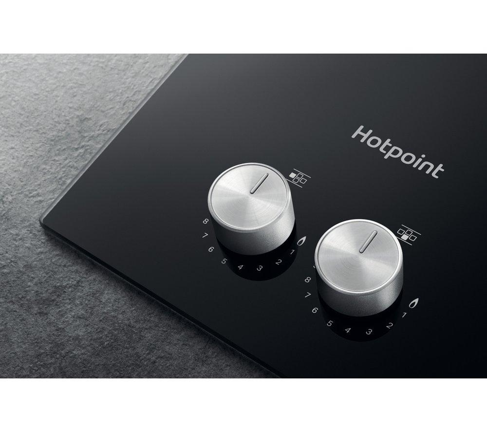 HOTPOINT Flame Control HGS 62S/BK 60 cm Gas Hob - Black image number 15 of 18