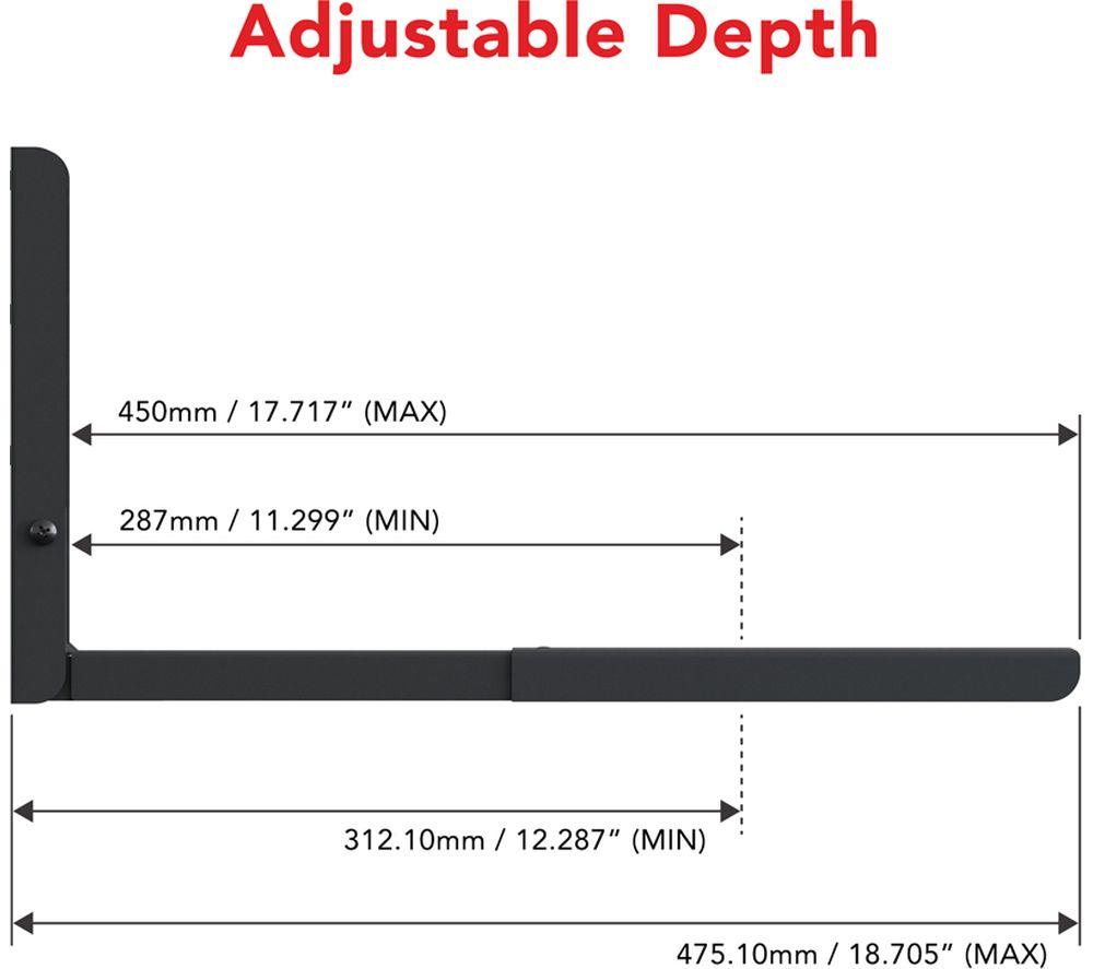 AVF EM60B Microwave Bracket - Black image number 14 of 17