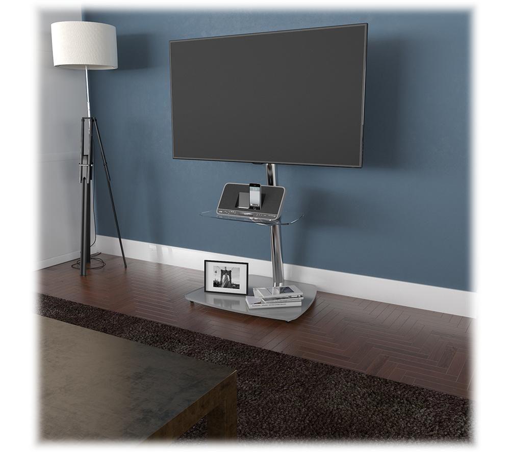 FSL800ISBB-A: Iseo Corner Pedestal TV Stand - AVF Group US