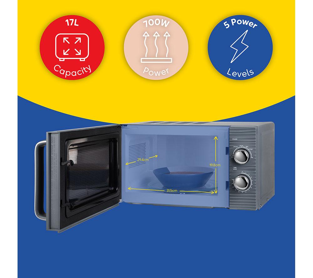 RUSSELL HOBBS RHM1731G Solo Microwave - Grey image number 11 of 11