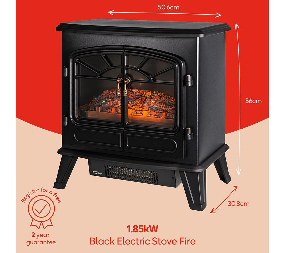 RUSSELL HOBBS RHEFSTV2003B Electric Stove Fire - Black image number 4 of 8