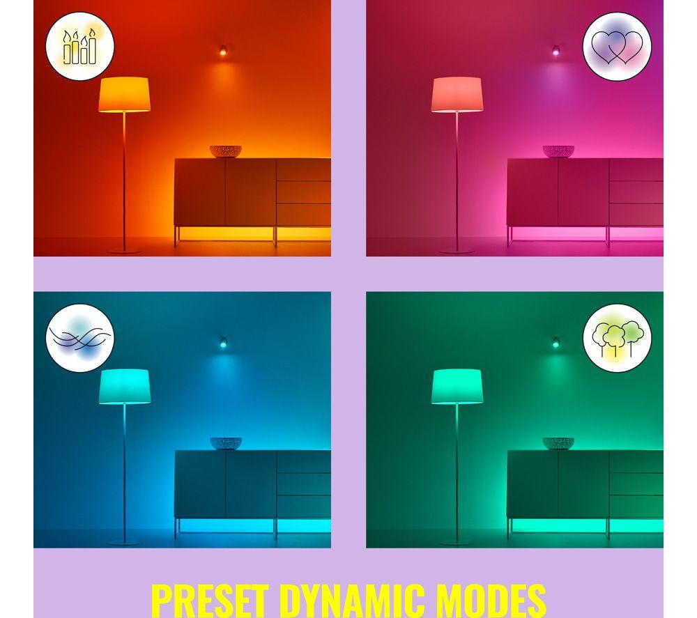 WIZ A60 Full Colour Smart Light Bulb - E27 image number 10 of 21