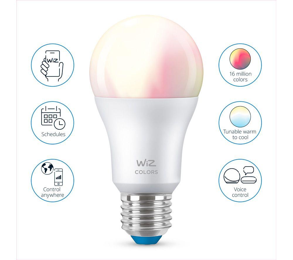 WIZ A60 Full Colour Smart Light Bulb - E27 image number 20 of 21