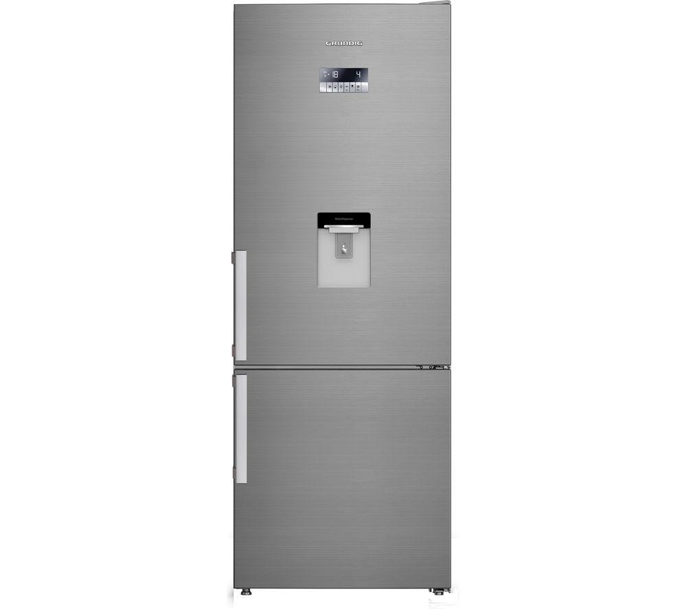 Large stainless deals steel fridge freezer