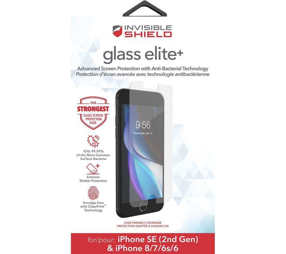 InvisibleShield Glass Elite+ iPhone 6 / 6s / 7 / 8 / SE Screen Protector