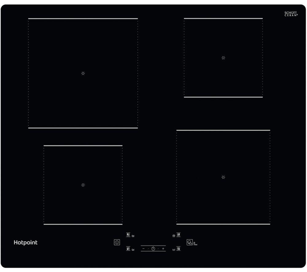 HOTPOINT MyMenu TQ 1460S NE 59 cm Electric Induction Hob - Black, Black