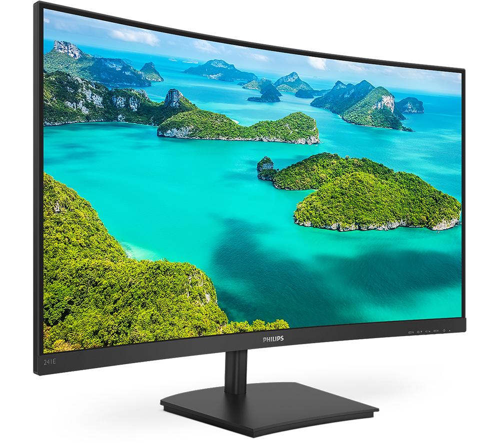 PHILIPS 241E1SCA Full HD 24" Curved VA LCD Monitor - Black image number 7 of 8