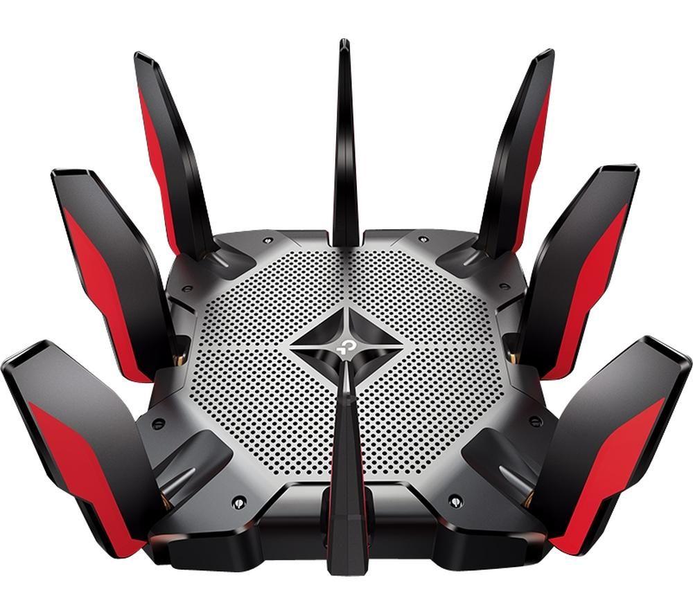 TP-Link Next-Gen WIFI 6 Gigabit Tri-Band Wireless Cable Gaming Router, 4804Mbps/5Ghz*2+1148Mbps/2.4GHz, 8 Gigabit LAN Ports, Ideal for Gaming Xbox/PS4/Steam & 4K/8K Streaming (Archer AX11000)
