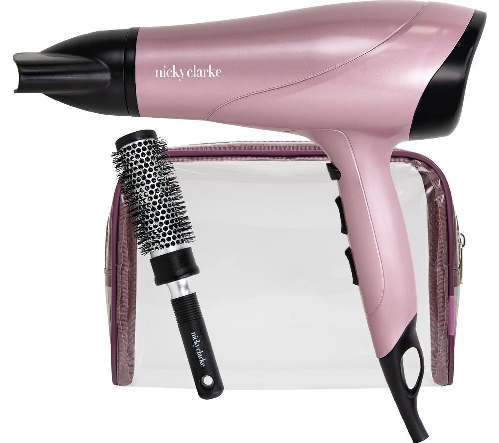 Buy NICKY CLARKE NGP201 Hair Dryer Set Pink Currys