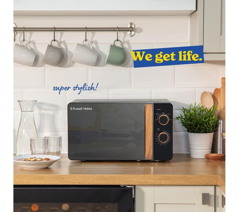 RUSSELL HOBBS RHMM713B-N Compact Solo Microwave - Black image number 8 of 9