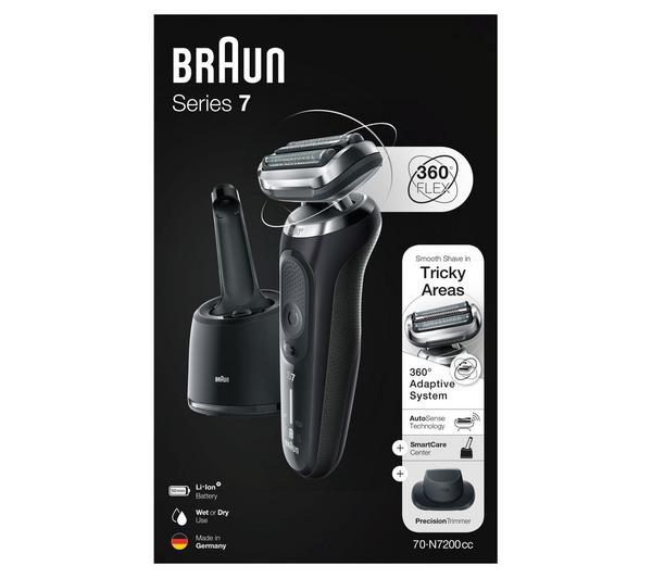 BRAUN Series 7 70-N7200cc Wet & Dry Foil Shaver - Black image number 4