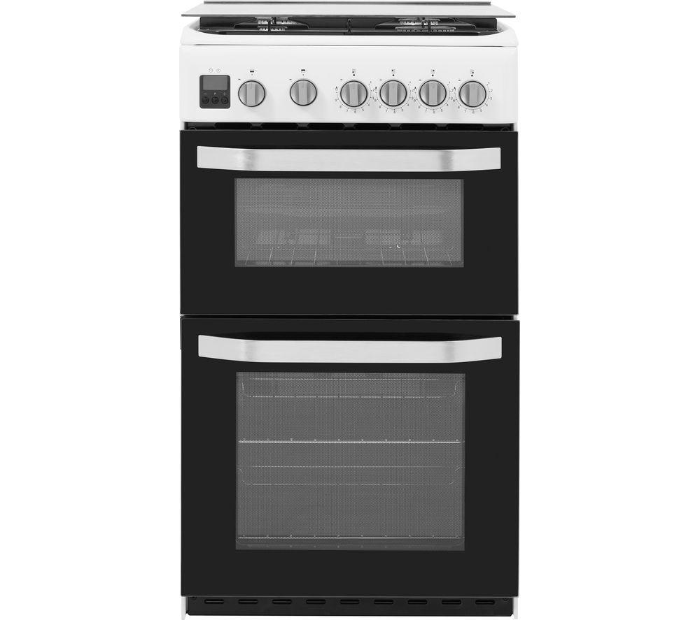 HOTPOINT Multiflow HD5G00CCW/UK 50 cm Gas Cooker - White, Silver/Grey