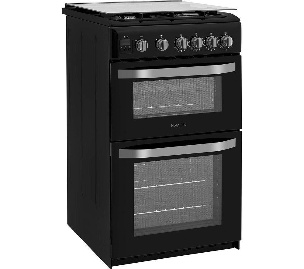 HOTPOINT HD5G00CCBK/UK 50 cm Gas Cooker - Black