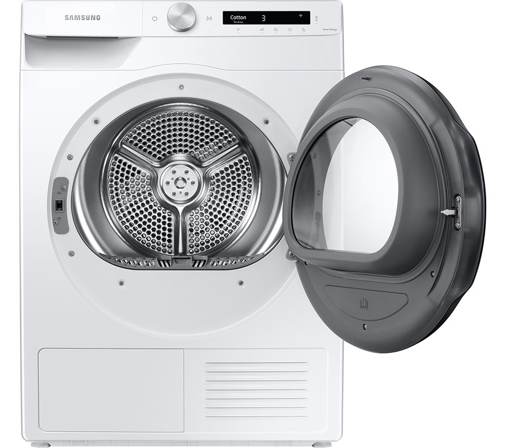 SAMSUNG Series 5 AI Energy DV90T5240AW/S1 WiFi-enabled 9 kg Heat Pump Tumble Dryer - White image number 3 of 13