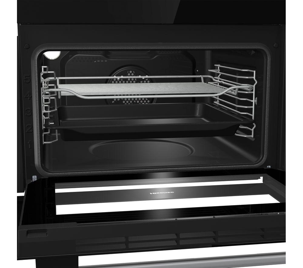 HISENSE BID75211XUK Electric Built-under Double Oven - Stainless Steel & Black image number 2 of 12