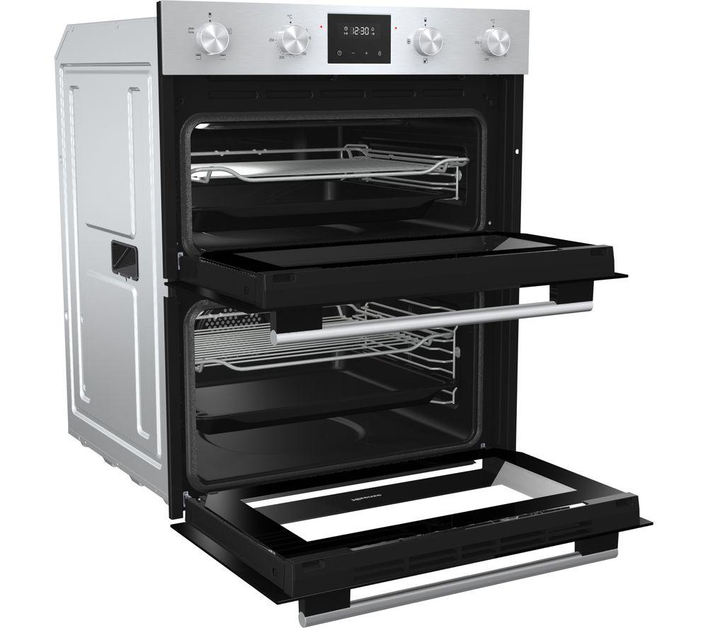 HISENSE BID75211XUK Electric Built-under Double Oven - Stainless Steel & Black image number 3 of 12