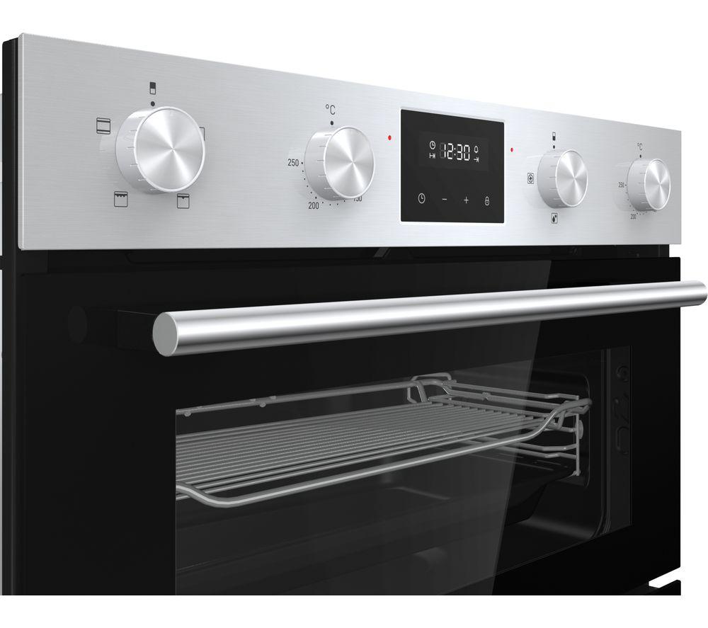 HISENSE BID75211XUK Electric Built-under Double Oven - Stainless Steel & Black image number 4 of 12