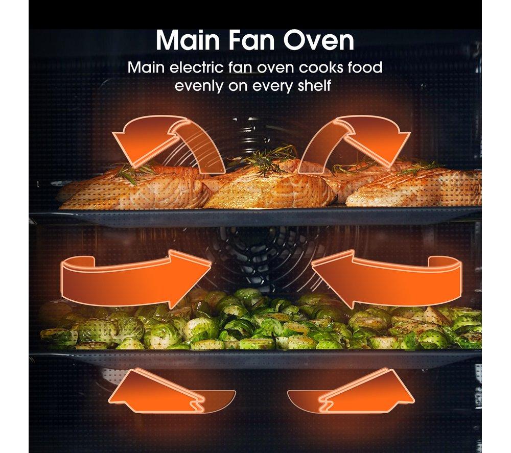HISENSE BID75211XUK Electric Built-under Double Oven - Stainless Steel & Black image number 10 of 12