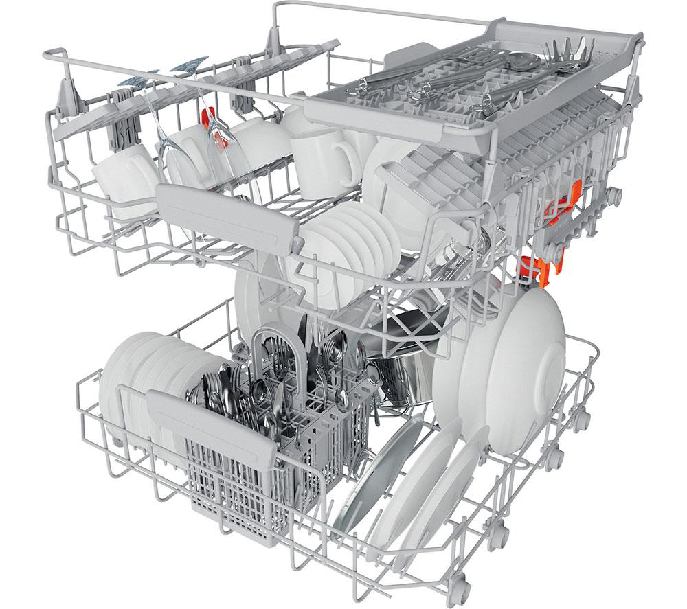 HOTPOINT HFC 3C26 W C UK Full-size Dishwasher - White image number 18 of 19