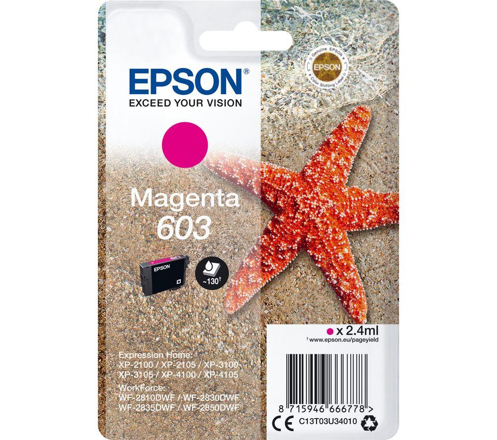 EPSON 603 Starfish Magenta Ink Cartridge, Magenta