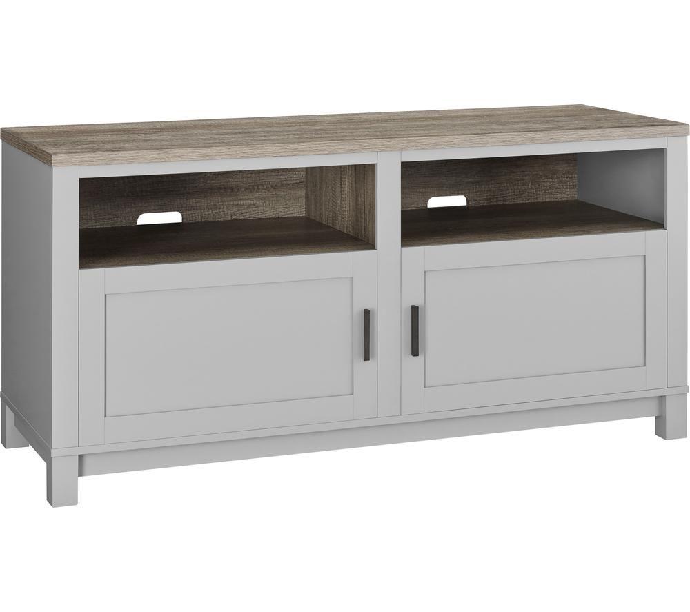 Dorel Home 1753196Comuk Carver 1359 Mm Tv Stand - Grey, Silver/Grey