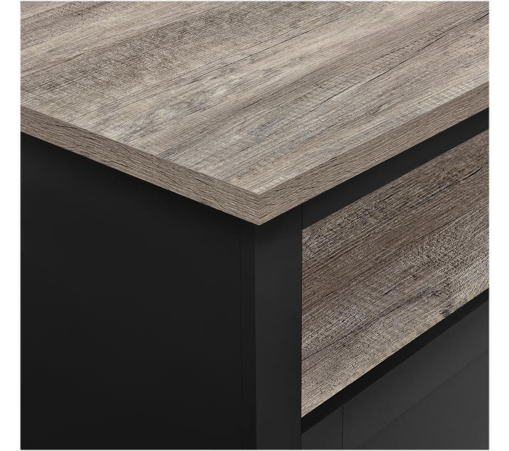 DOREL HOME 1753296PCOMUK Carver 1359 mm TV Stand for up to 60" TVs - Black & Brown image number 2 of 5
