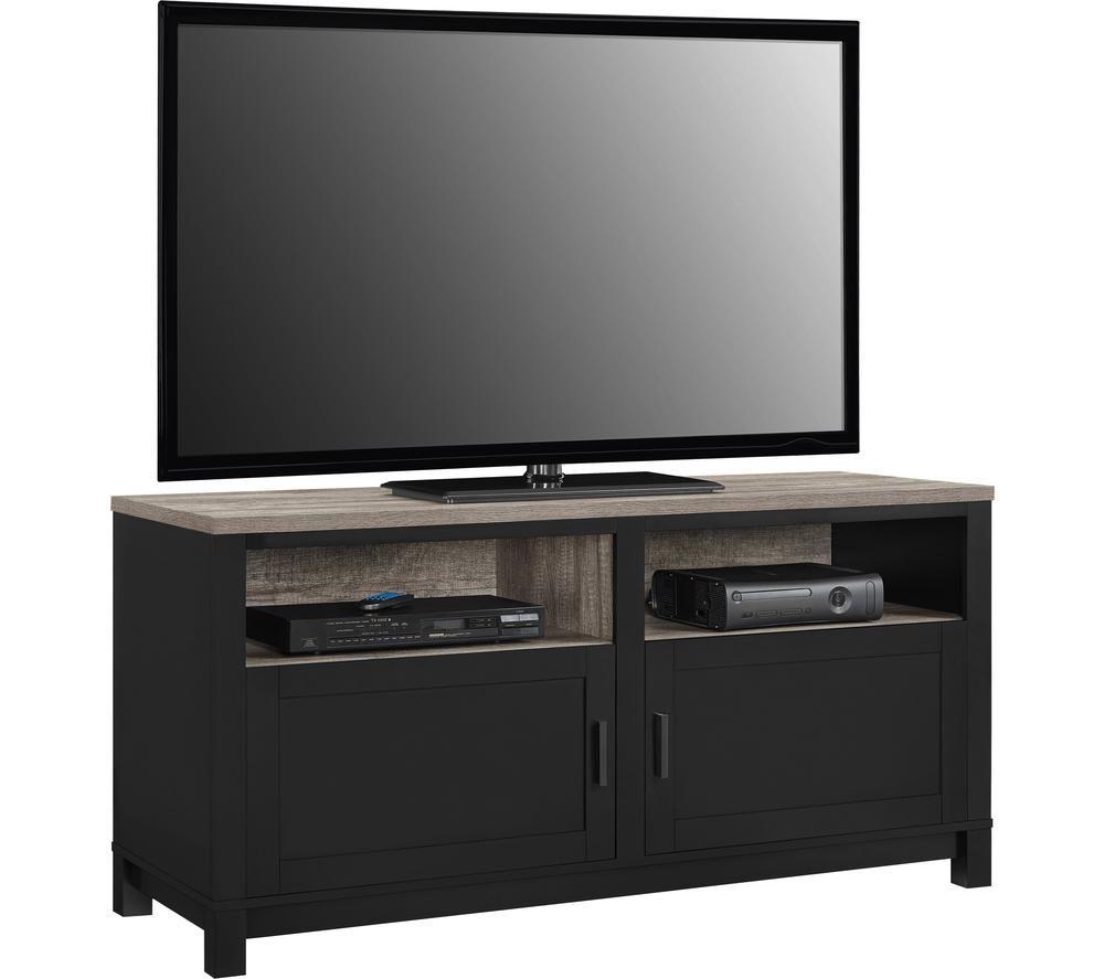 DOREL HOME 1753296PCOMUK Carver 1359 mm TV Stand for up to 60" TVs - Black & Brown image number 3 of 5