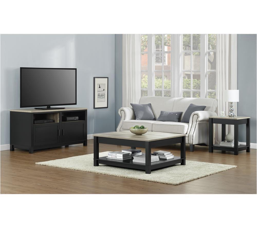 DOREL HOME 1753296PCOMUK Carver 1359 mm TV Stand for up to 60" TVs - Black & Brown image number 5 of 5