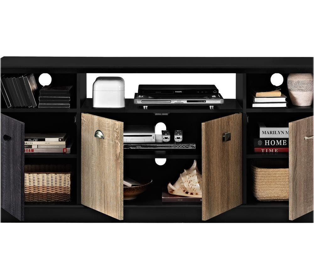 DOREL HOME 1769196PCOMUK Mercer 1524 mm TV Stand for up to 60" TVs- Black image number 2 of 4