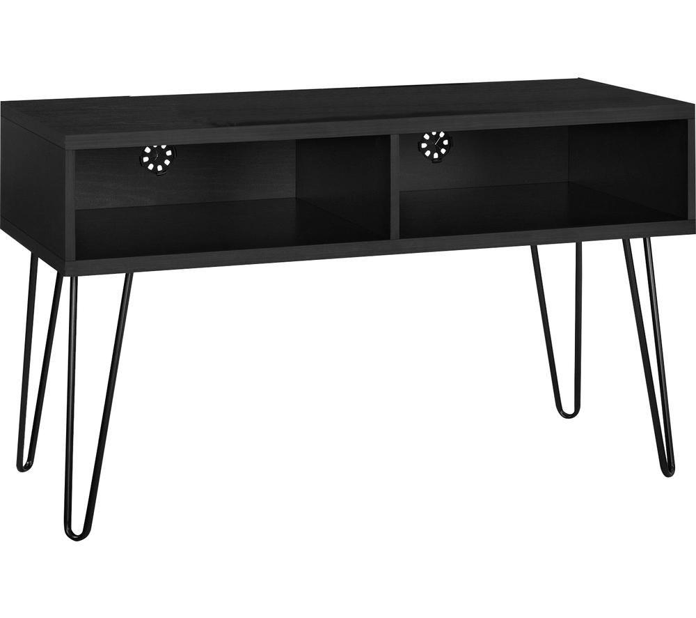 DOREL HOME Owen Retro 1748296COMUK 1067 mm TV Stand for up to 42" TVs &ndash; Black Oak image number 2 of 3