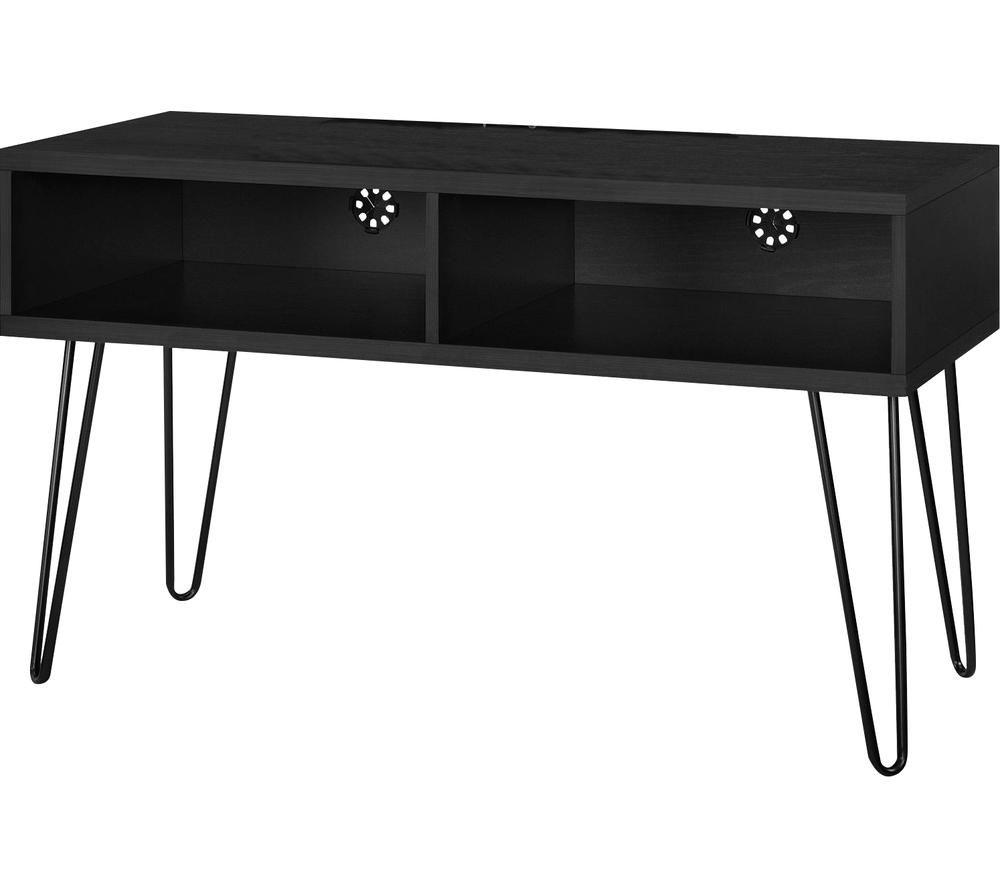 DOREL HOME Owen Retro 1748296COMUK 1067 mm TV Stand for up to 42" TVs &ndash; Black Oak image number 3 of 3