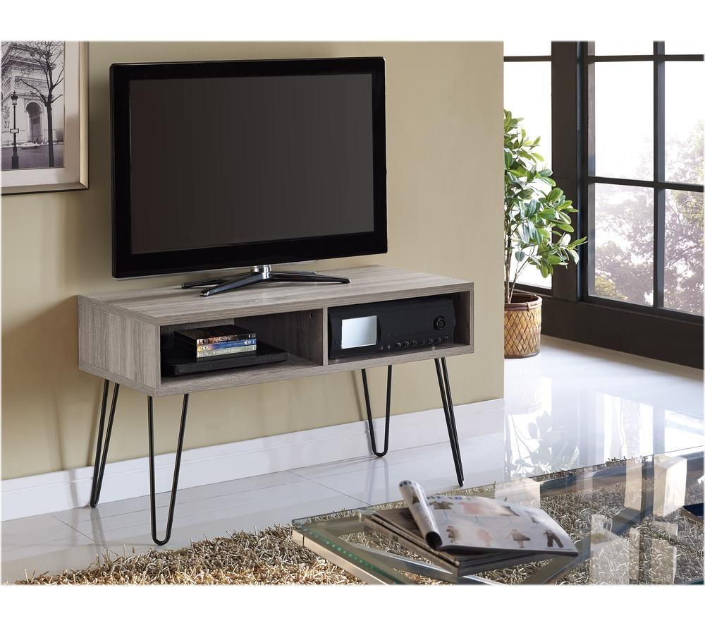 DOREL HOME Owen Retro 1748096PCOMUK 1067 mm TV Stand for up to 42" TVs &ndash; Distressed Grey Oak image number 4 of 6