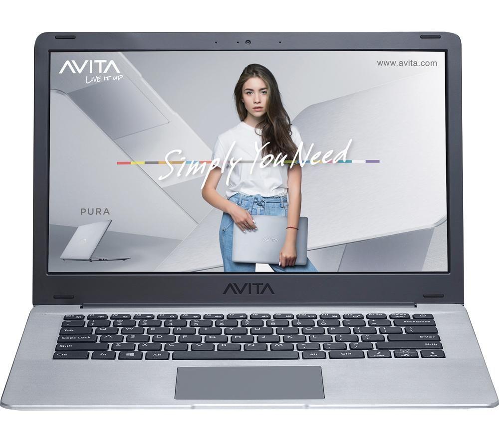 Image of AVITA Pura 14" Laptop - AMD Ryzen 5, 256 GB SSD, Silver, Silver/Grey