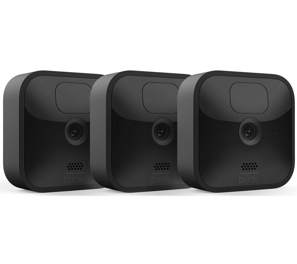 Image of AMAZON Blink Outdoor HD 1080p WiFi Security Camera System - 3 Cameras, Black
