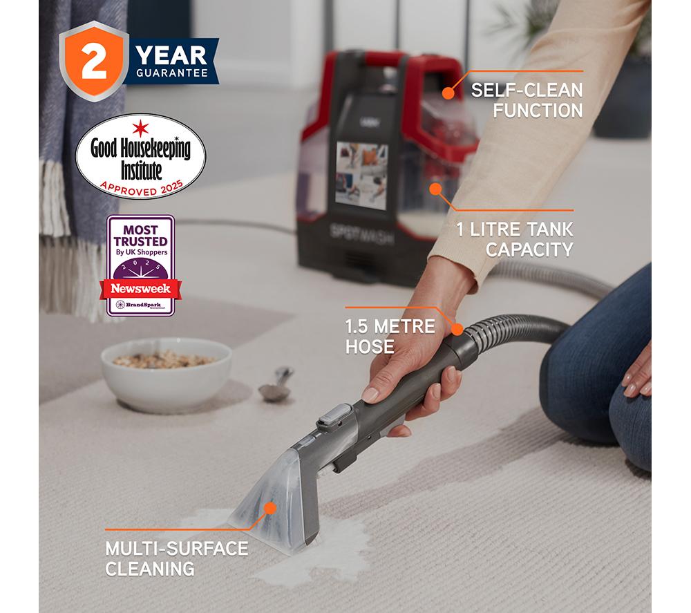 VAX SpotWash CDCW-CSXS Carpet Cleaner - Graphite & Red image number 2 of 14