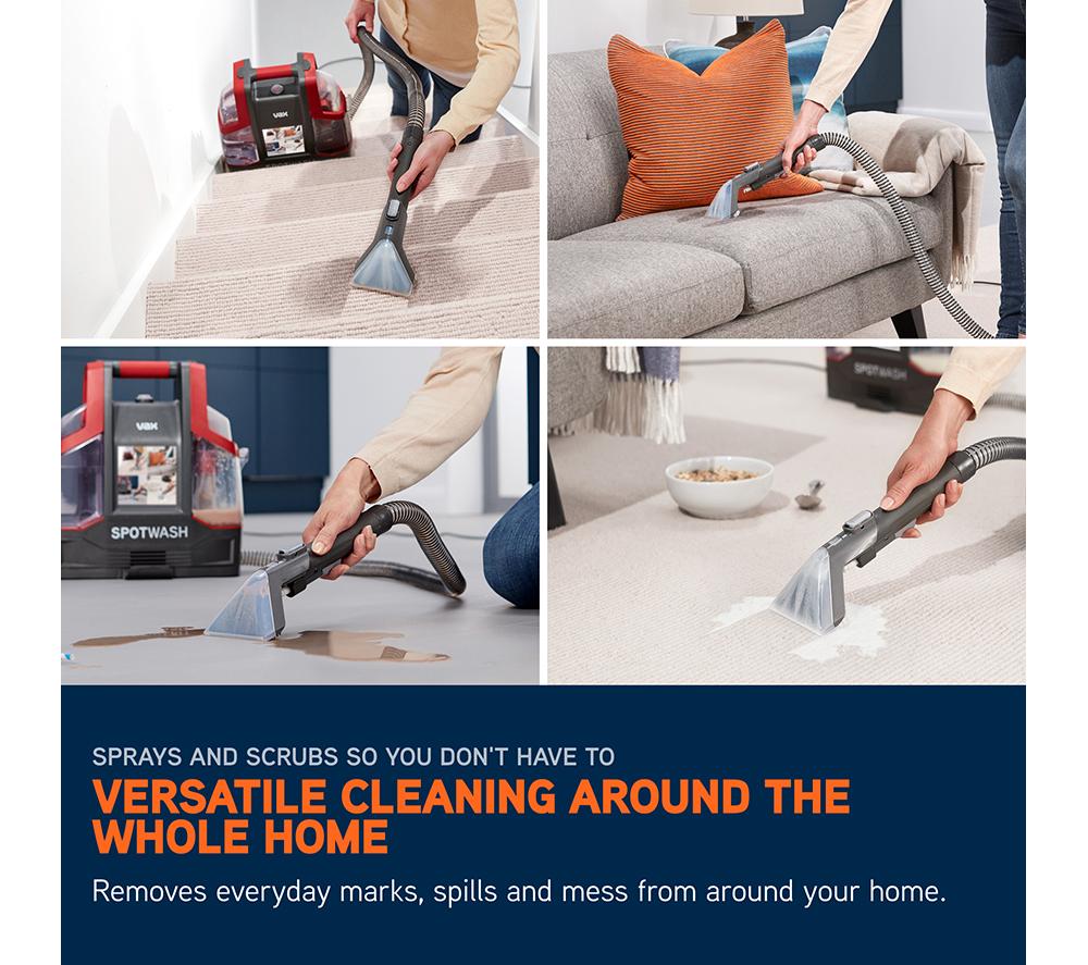 VAX SpotWash CDCW-CSXS Carpet Cleaner - Graphite & Red image number 6 of 14