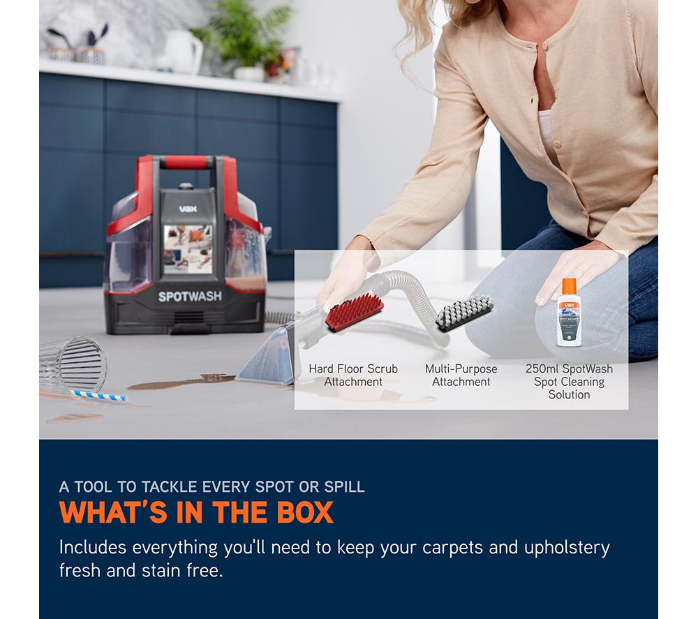 VAX SpotWash CDCW-CSXS Carpet Cleaner - Graphite & Red image number 10 of 14