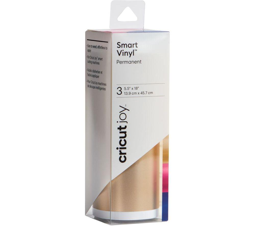 Buy CRICUT Joy Permanent 5.5 x 18" Smart Vinyl 3 Sheets, Metallic