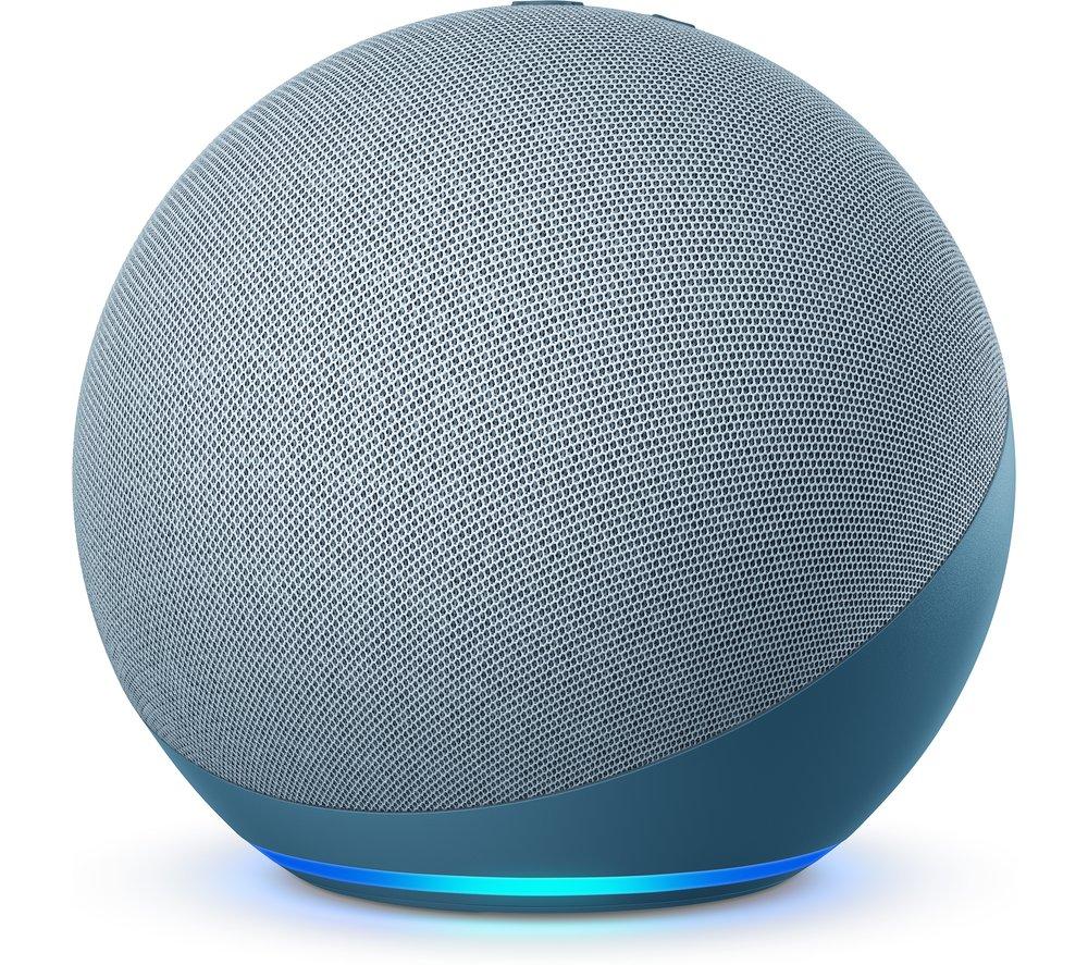 Echo (4th generation), With premium sound, Twilight Blue + Amazon Smart Plug, Works with Alexa - Smart Home Starter Kit