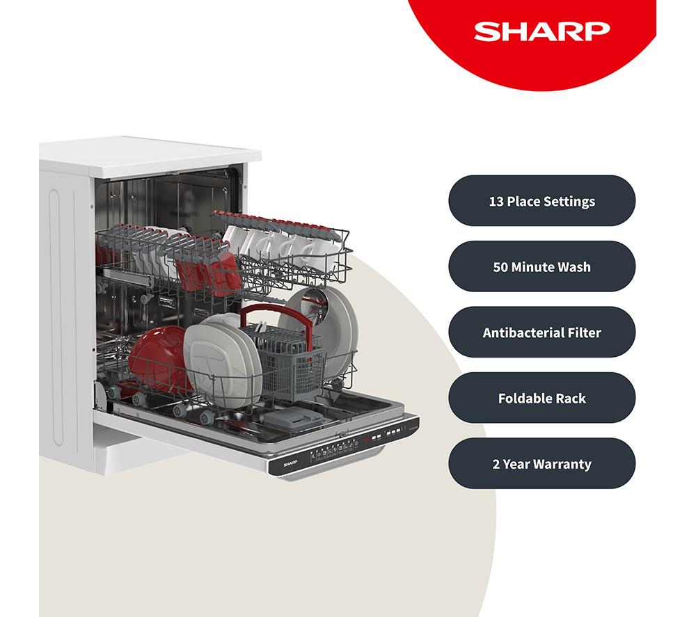 Currys sharp hot sale dishwasher