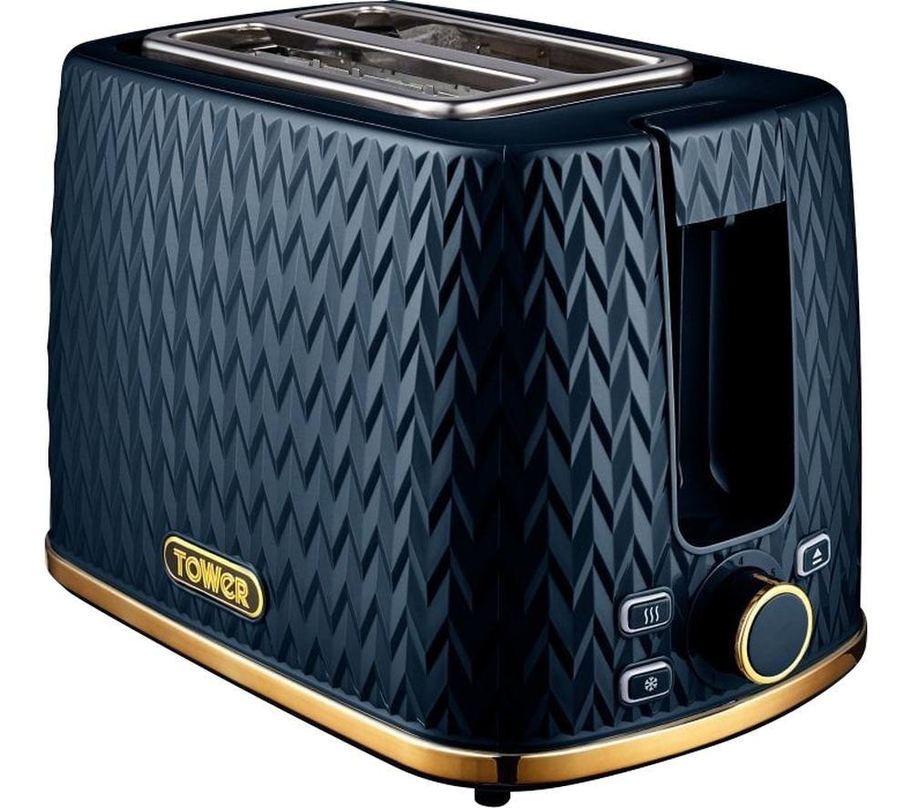 TOWER Empire Collection T20054MNB 2-Slice Toaster  Midnight Blue review