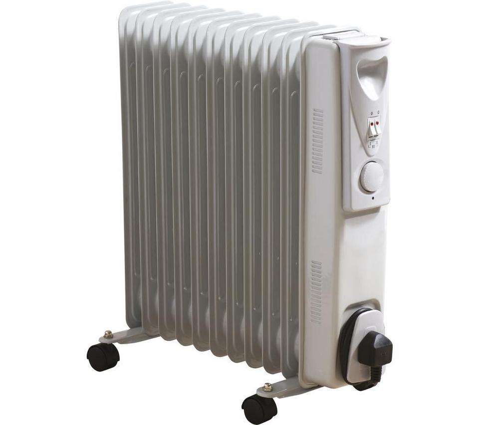 DAEWOO HEA1145 Portable Oil-Filled Radiator - White