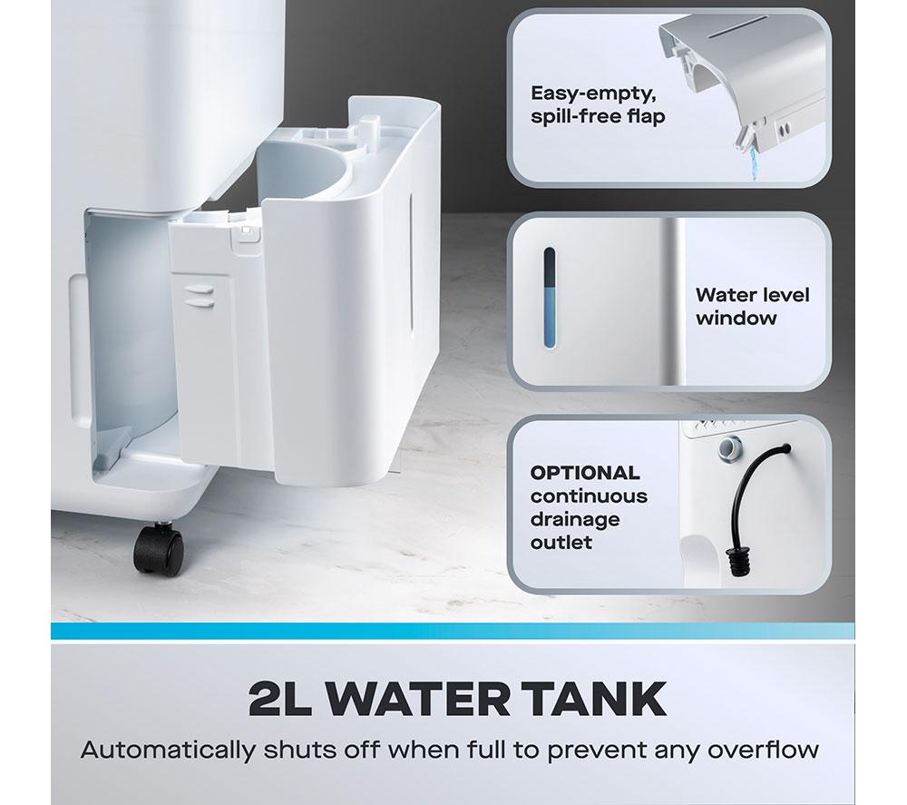 DAEWOO 12 L Dehumidifier & Air Purifier - White image number 4 of 7