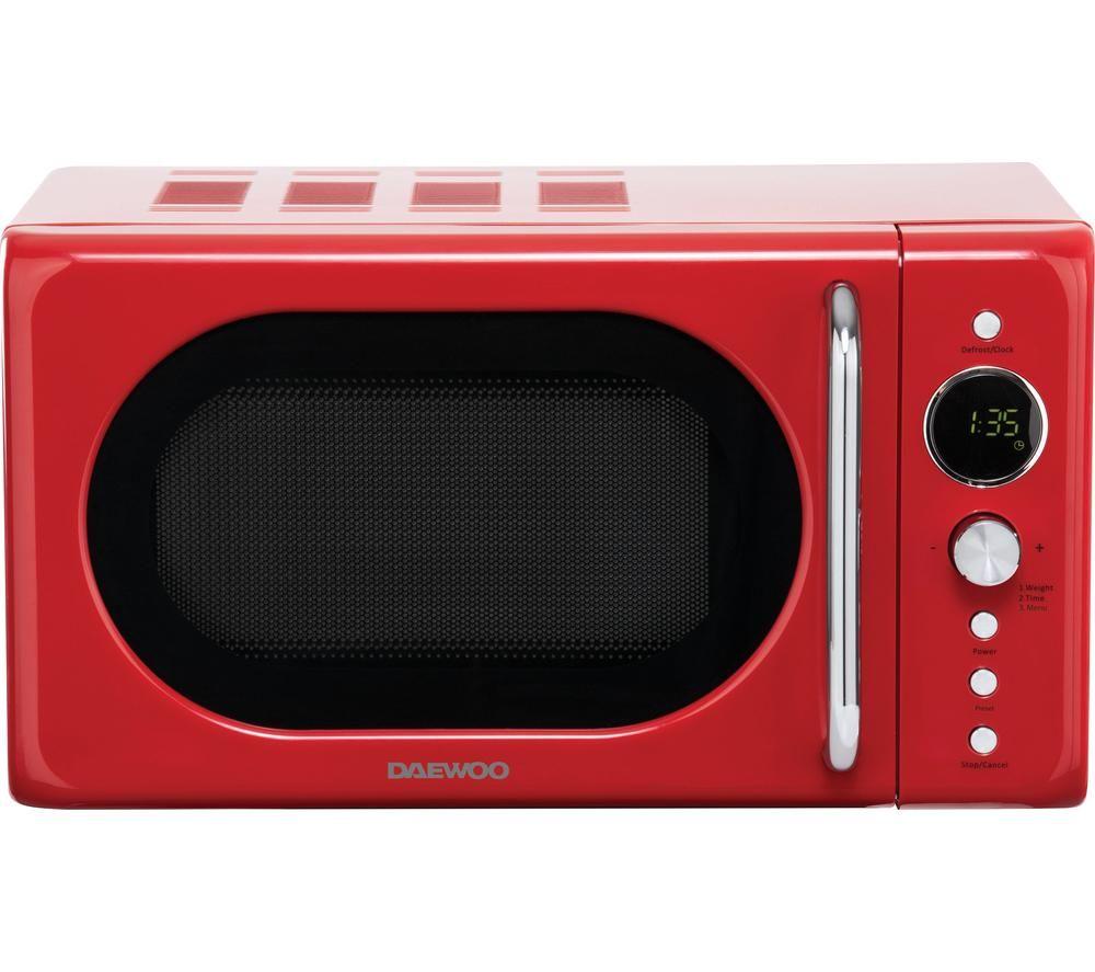 DAEWOO SDA2086GE Solo Microwave - Red
